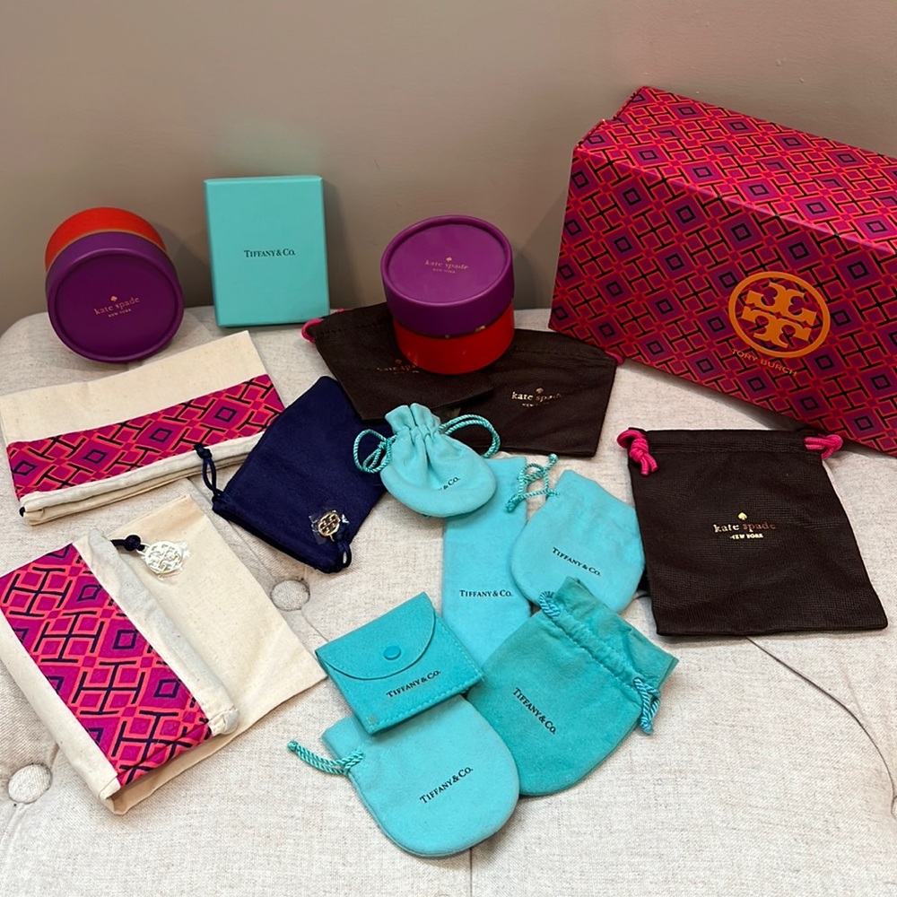 Designer jewelry bags and boxes bundle